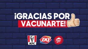 Los consumidores deben presentar su tarjeta de vacunación para recibir el beneficio en los restaurantes de Franquicias Panameñas.
