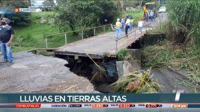 Puente colapsa en Chiriquí por las lluvias
