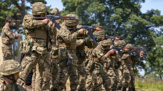 El objetivo es convertir rápidamente a los civiles en soldados efectivos, expresó el sargento Dan Hayes.
