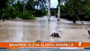 Sinaproc elevó a alerta amarilla en tres provincias y una comarca por lluvias