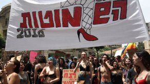 Marcha de las Putas en las calles de Jerusalén contra la violencia machista