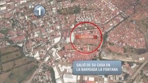 Último recorrido de Vernon Ramos el día de su desaparición