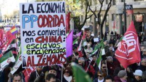 Protestas en España contra políticas laborales