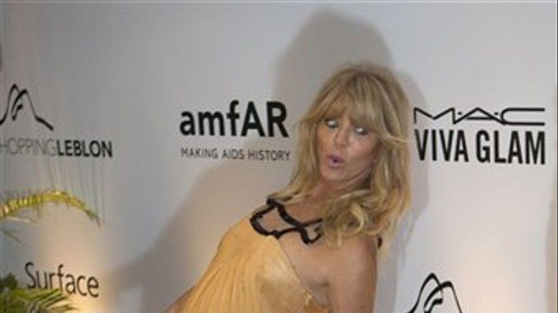 Goldie Hawn acude a gala contra el sida en Brasil