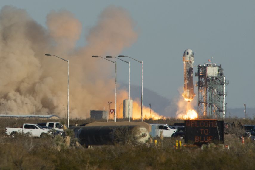 Esta fue la primera vez que la cápsula del cohete New Shepard