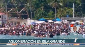 Se registró aglomeración en Isla Grande