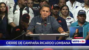 Cierre de campaña de Lombana: Último discurso del candidato presidencial aquí
