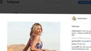 Kate Hudson vuelve a presumir de silueta en Instagram