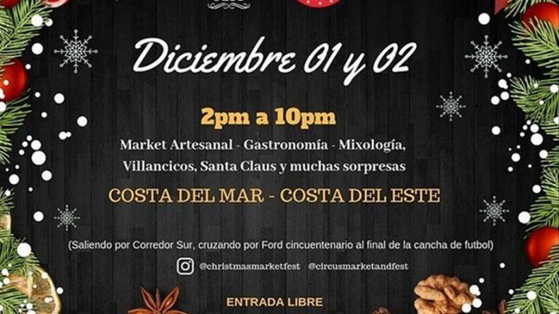 Christmas Market Fest el 1 y 2 de diciembre en Costa del Este