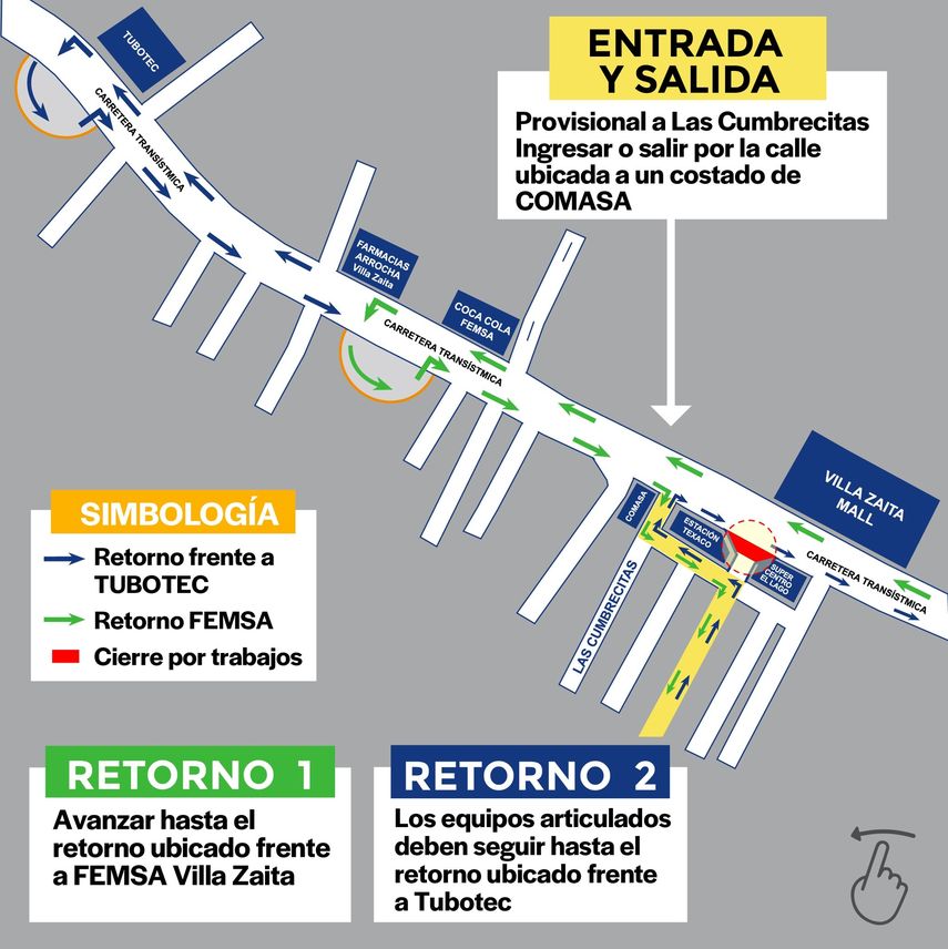 La calle ubicada a un costado de Comosa: será habilitada para ingresar y salir de la barriada Las Cumbrecitas.