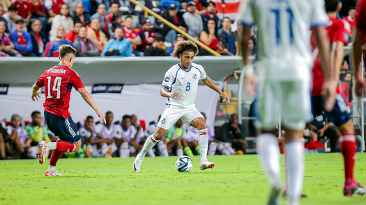 Adalberto carrasquilla, en el primer partido de Cuartos de Final de la Liga de Naciones Concacaf en Costa Rica, jueves 16 de noviembre.