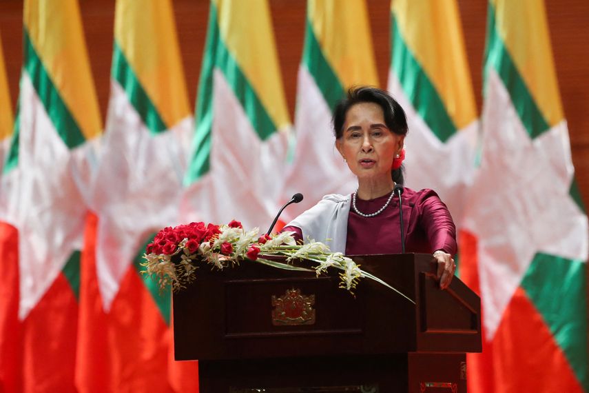 Aung San Suu Kyi.