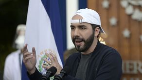 El presidente de El Salvador, Nayib Bukele﻿.