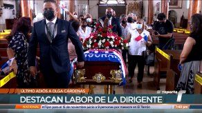 Realizaron las honras fúnebres de Olga Cárdenas