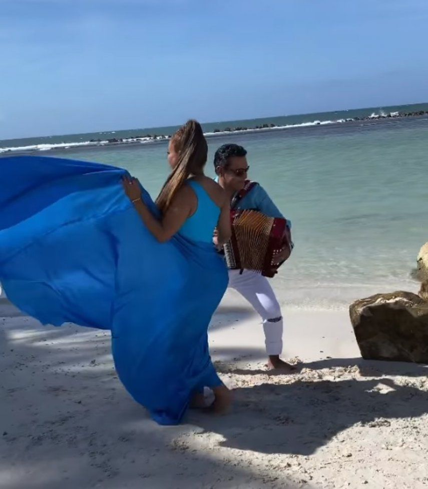 Samy y Sandra Sandoval graban videoclip de Buena Muchacha