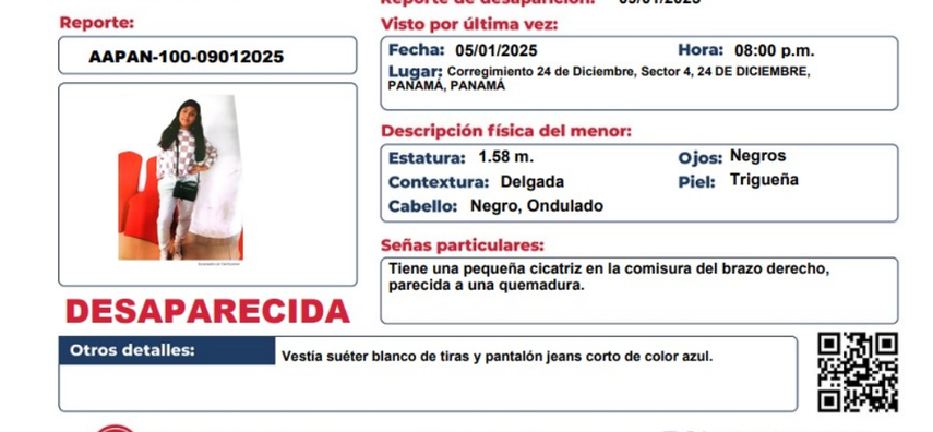 ¡Atención! Activan Alerta Amber por desaparición