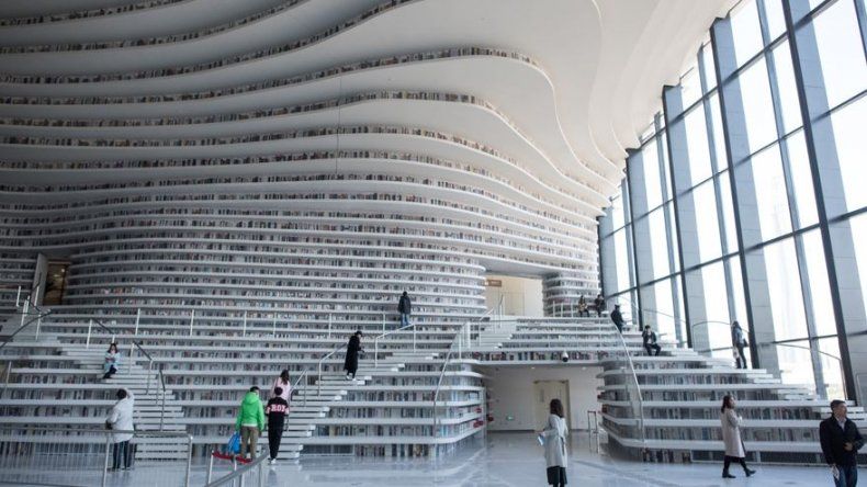 La biblioteca futurista china, más ilusión que libros