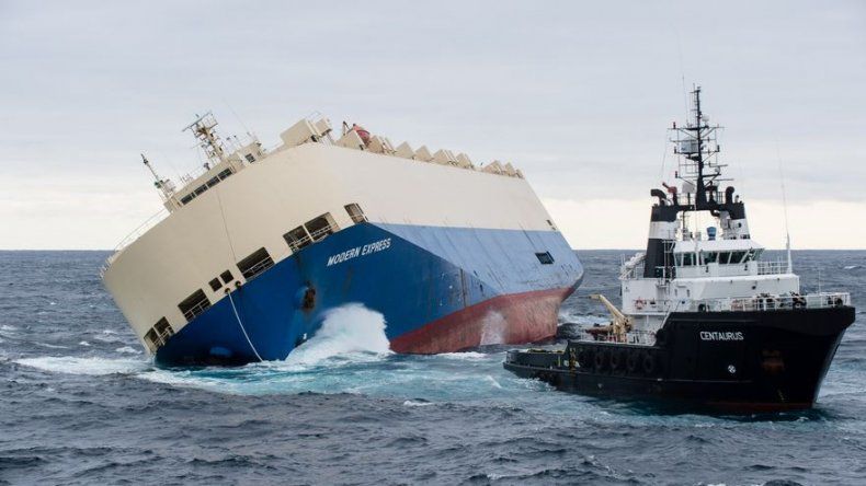 Última tentativa en Francia para remolcar carguero Modern Express