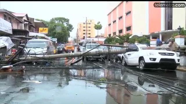 Afectaciones por fuerte lluvia y vientos en Panamá Centro y Este