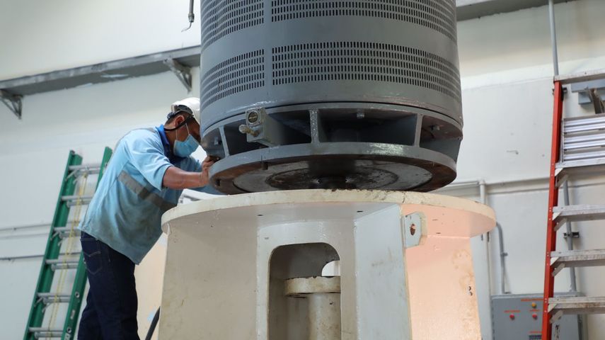 Trabajos del IDAAN en la potabilizadora de Chilibre.&nbsp;