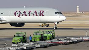 Avión de Qatar Airways.