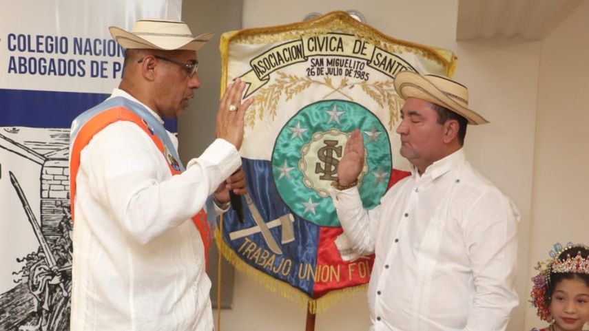 Aquiles Domínguez nuevo presidente de la Asociación de Santeños en San Miguelito.