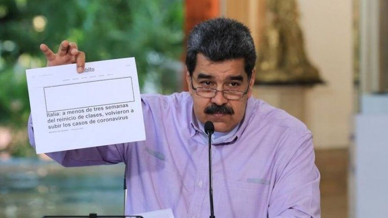 Maduro suspende clases presenciales por el resto del año en Venezuela por covid-19