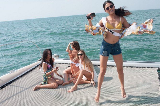 Concursantes del Miss Universo recorren Tailandia