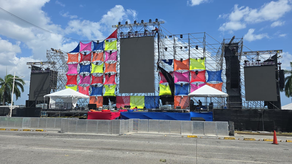 Tarima del Festival Carnavalístico 2025.