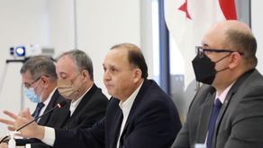 Los magistrados del Tribunal Electoral.