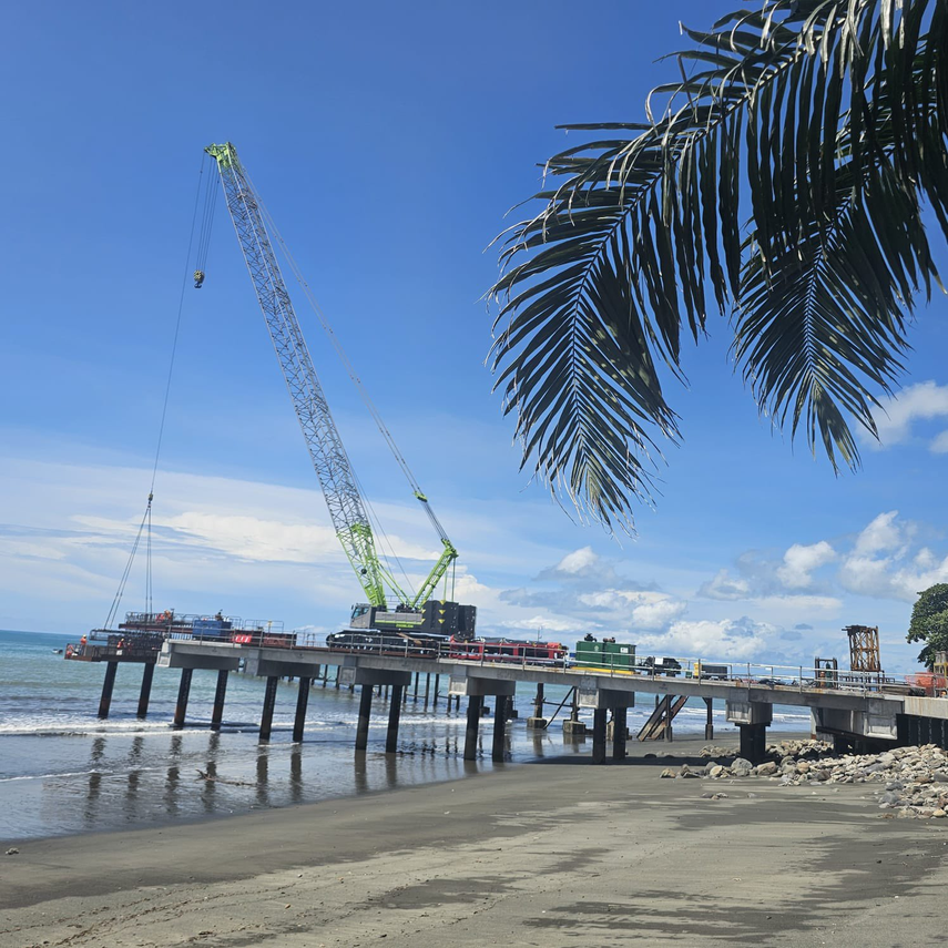 Presidente Mulino visitará la construcción del puerto multipropósito