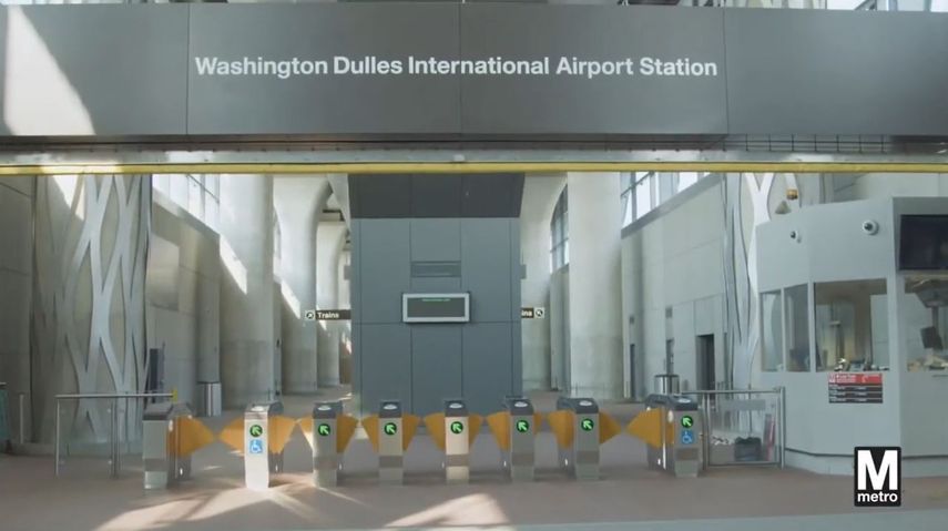 Estación del Aeropuerto Internacional de Dulles en Washington.