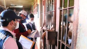Eduardo Leblanc, defensor del Pueblo, en el Complejo Penitenciario La Joya.