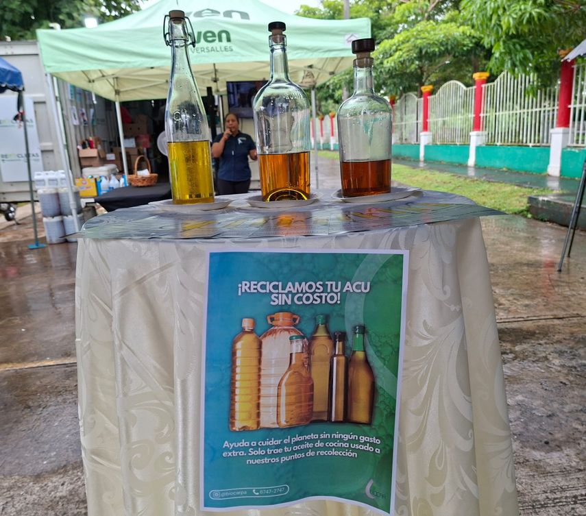 En lo que va del año 2025, se han recuperado 1,350 galones (10,233 litros) de aceite usado. En lo que va del año 2025, se han recuperado 1,350 galones (10,233 litros) de aceite usado.