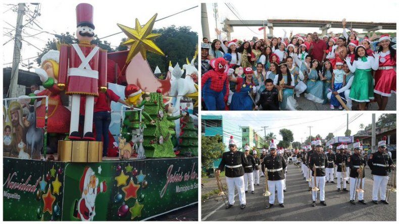Realizan desfile Jesús es la Navidad en San Miguelito