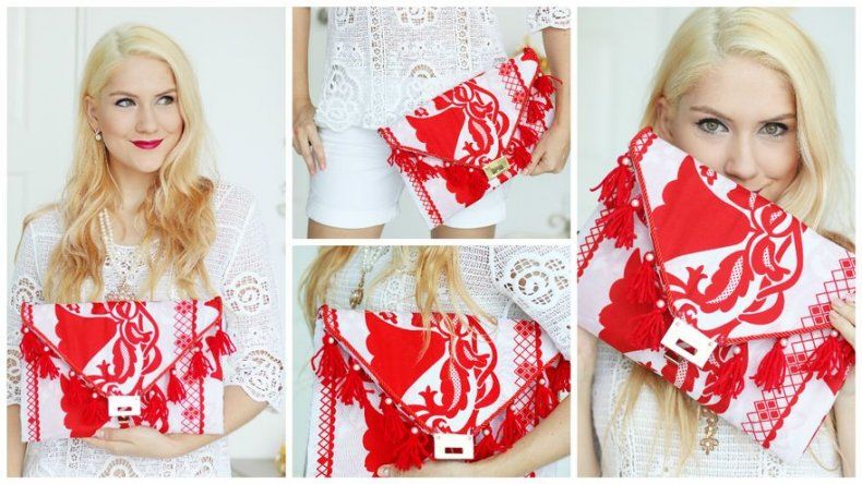 Crea tu propio clutch inspirado en la pollera