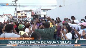 Padres de familia y docentes de la Escuela República de Bolivia suspenden clases ante la falta de agua