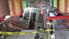 Se descarrila tren en aeropuerto de Chicago