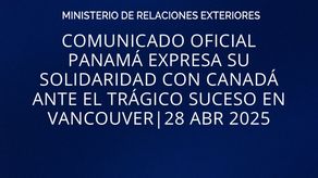 Cancillería expresa sus condolencias tras el trágico atropello ocurrido en Vancouver, Canadá.