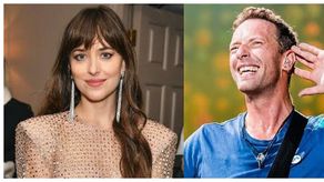 &nbsp;Dakota Johnson y Chris Martin