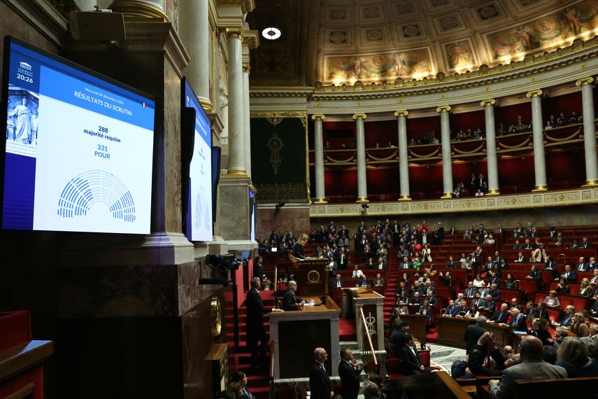 Asamblea Nacional del gobierno francés.&nbsp;