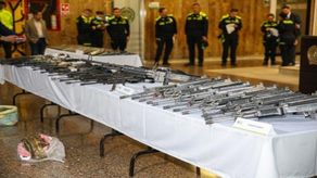 Las armas fueron decomisadas  a una facción de rebeldes de la extinta guerrilla de las&nbsp; FARC (marxistas) que se acogió a una tregua a comienzos de año.