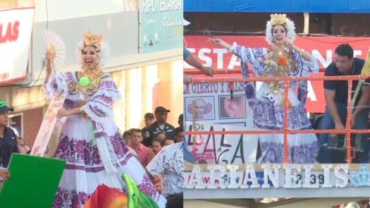 Reinas del Carnaval tableño culminaron la fiesta del “Rey Momo” con el tradicional topón