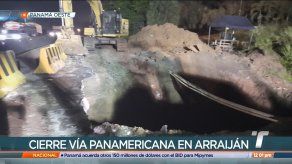 MOP: Falta de mantenimeinto produjo colapso de tubería que hundió la vía Panamericana en Arraiján