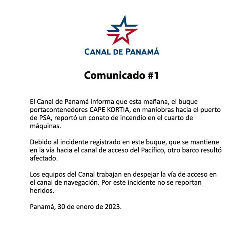 Comunicado de la ACP