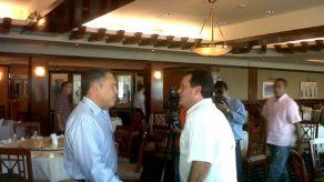 Lewis Navarro y JC Navarro coinciden en restaurante