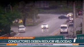 Unos 279 accidentes de tránsito registrados en la curva de la Vía Centenario