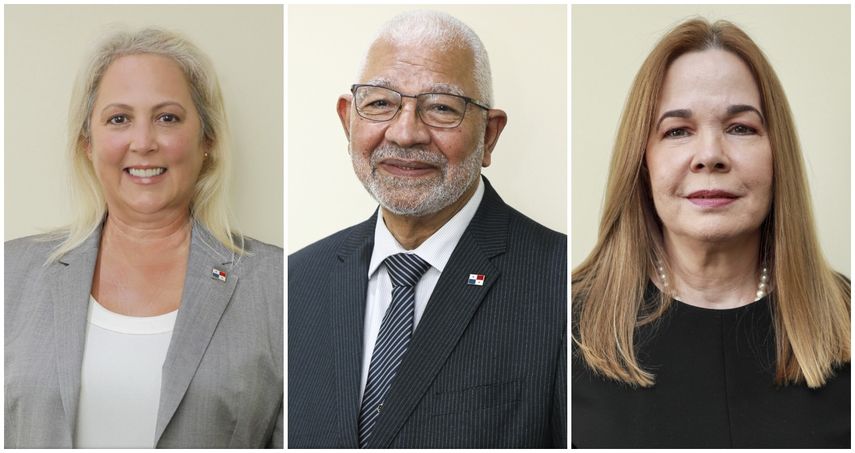 &nbsp;De izquierda a derecha: Dora Pérez Balladares