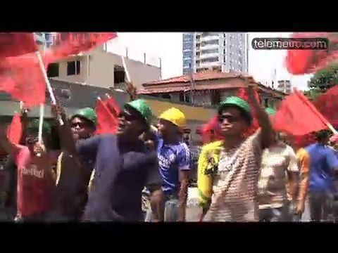 Damnificados de inundaciones protestan entorno a Cumbre de ONU