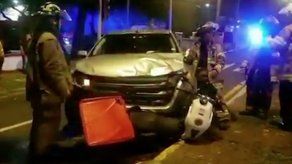 Motorizado falleció tras chocar contra un auto en la Avenida Federico Boyd